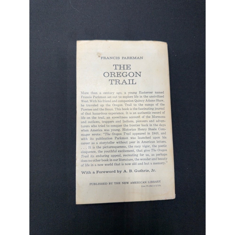 Francis Parkman The Oregon Trail Signet Classics CP152 Vintage Paperback Book - Picture 2 of 9